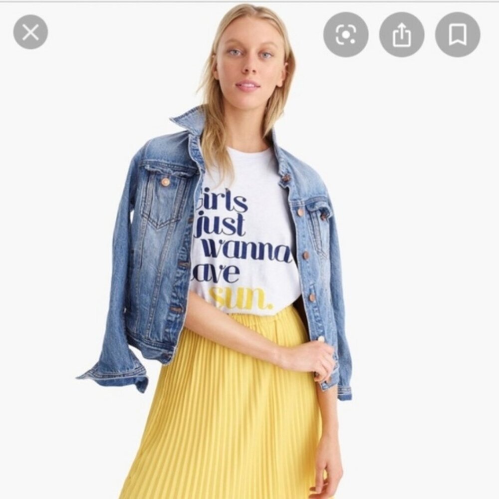 NWT J. Crew Girls Just Wanna Have Sun T-Shirt